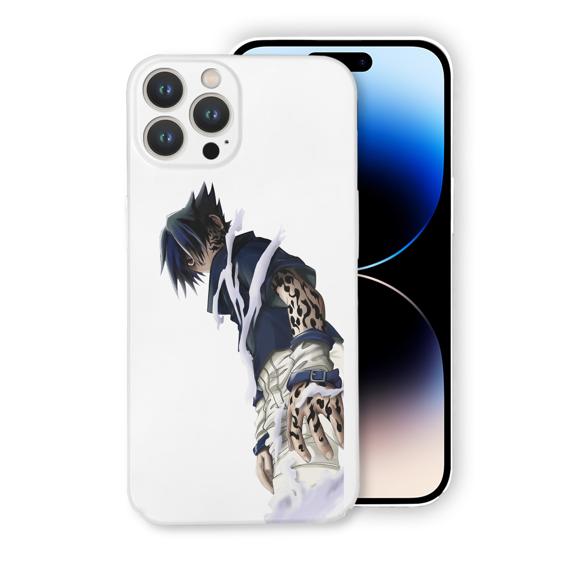 （画像用） NARUTO -ナルト- うちは サスケ Uchiha Sasuke 【iPhone 14シリーズ対応】ハードケース